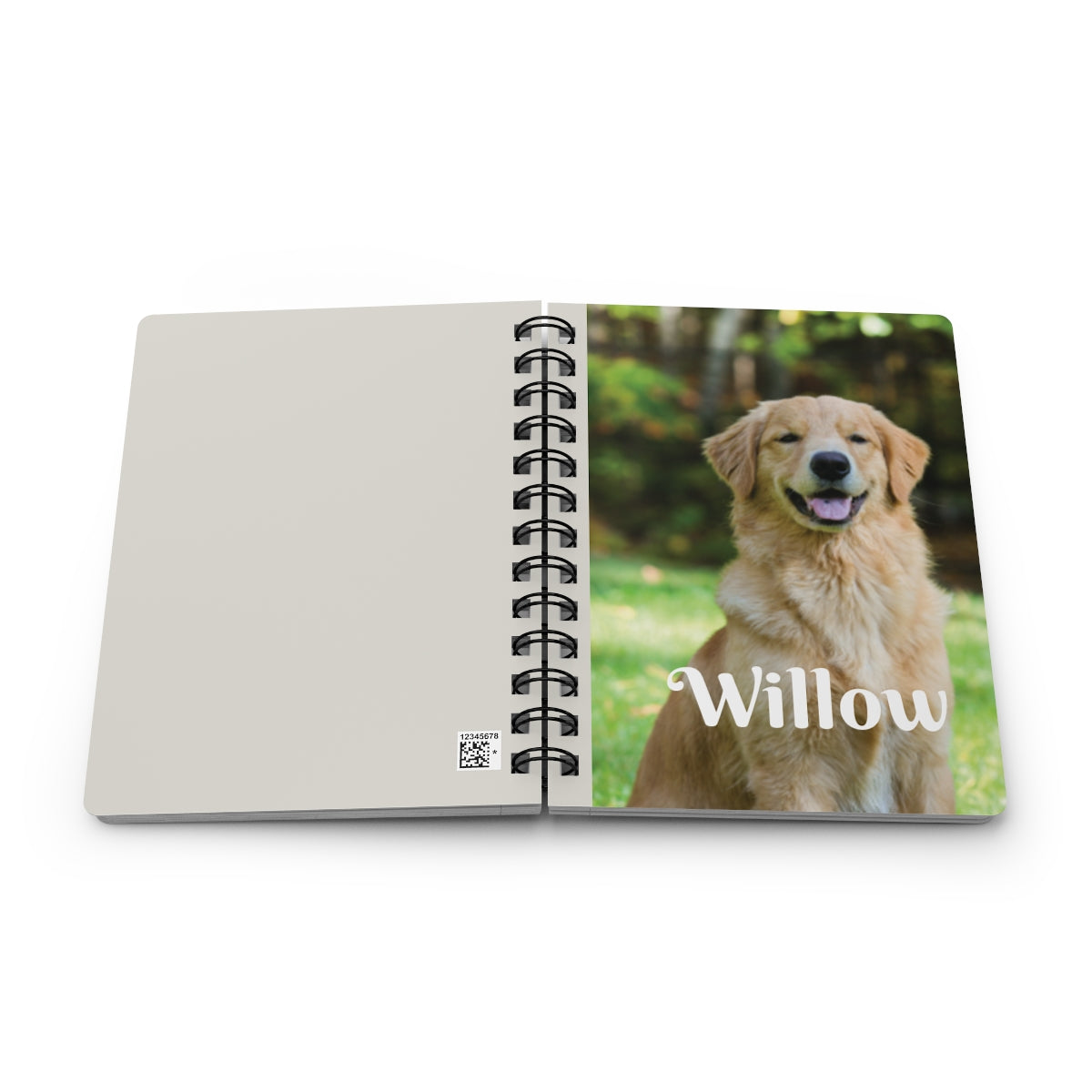 Personalized Memorial Spiral-Bound Journal