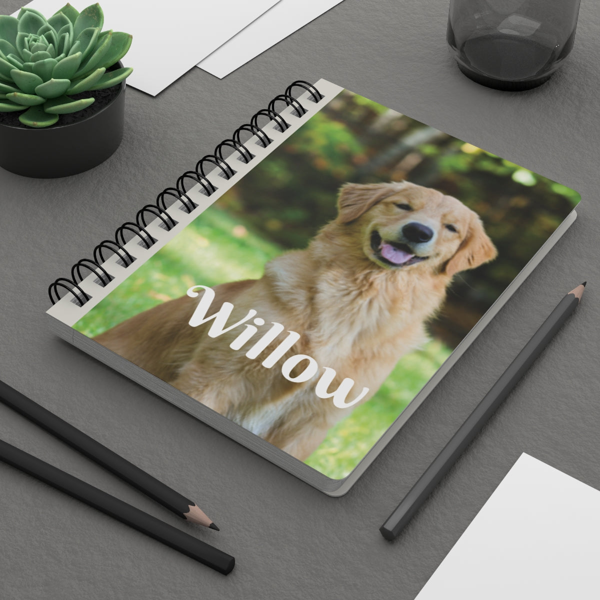 Personalized Memorial Spiral-Bound Journal