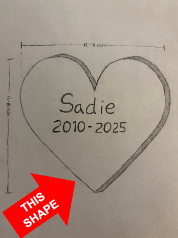 Heart-Shaped Concrete Pet Grave Marker - Interest Check Only
