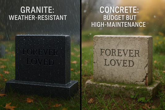 Granite vs. Concrete Pet Grave Markers.