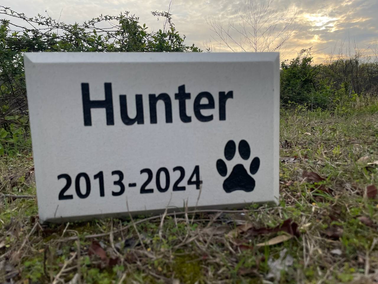 Engraved Memorial Pet Stone