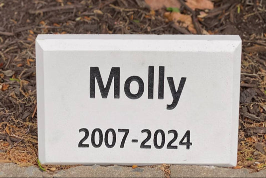 Basic Concrete Pet Grave Marker